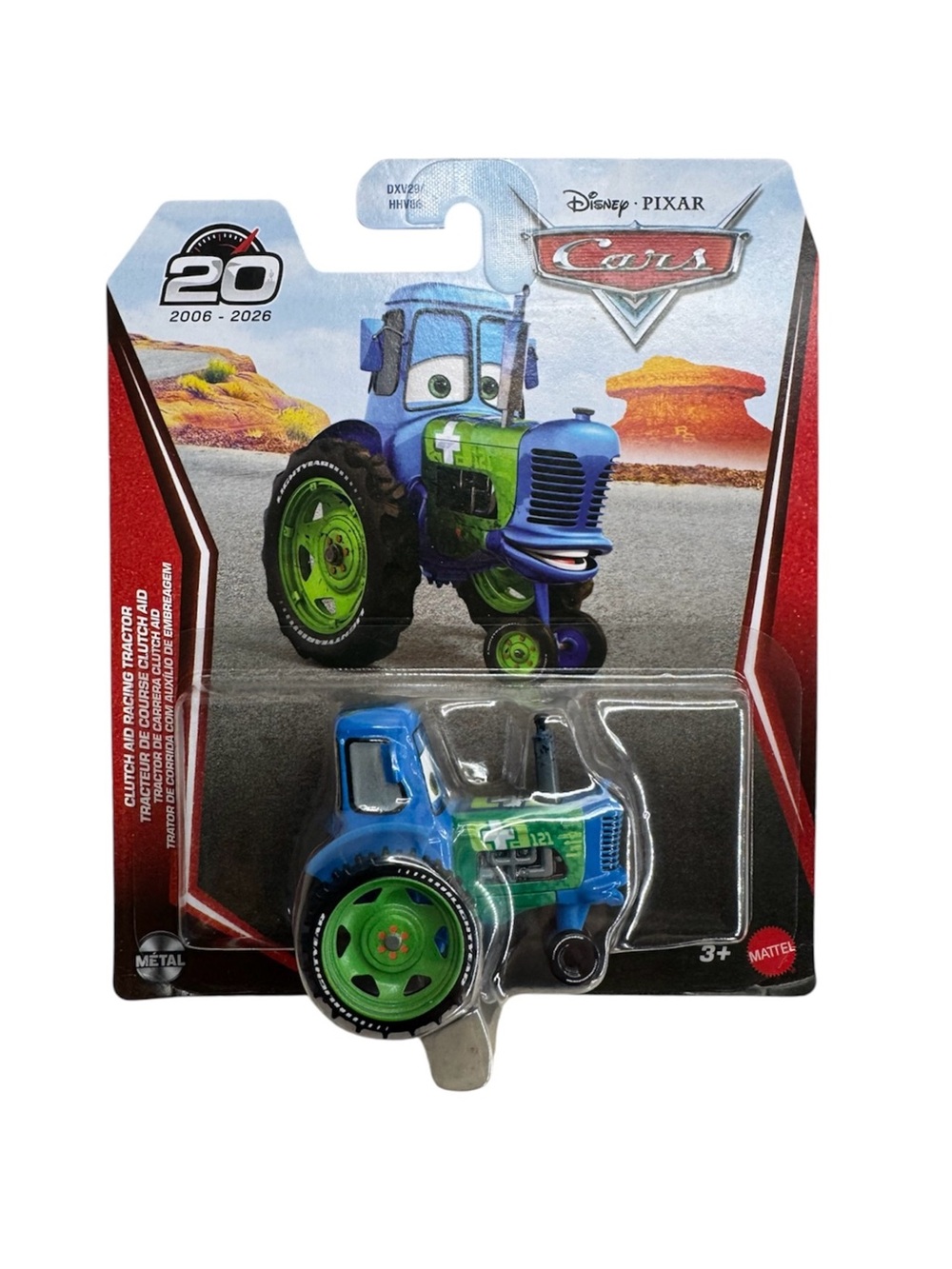 NWT Disney Pixar Cars 20th Anniversary Clutch Aid Racing Tractor